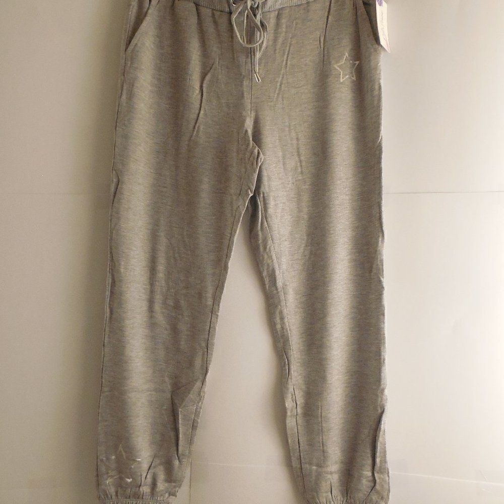 578025..Foil Star Elastic Hem Jogger